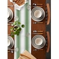 thumbnail image 3 of Table Runner 90 Inches Long for Kitchen Dining, Sage Green White Ombre Dresser Scarf Farmhouse, Dining Table Decorations for Wedding/Parties, Modern Abstract Art Farmhouse Gradient 13 x 90 In, 3 of 9