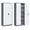 Grey White + 2 Door-71"-2, variant on Metal Storage Cabinet, Storage Cabinet with 2 Doors and Shelves, Metal Cabinet with Lock, Small Lockable Cabinet for Home Office (Black Grey)