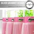 thumbnail image 3 of Cortinas Yancorp Princess para dormitorio de niñas con forma de estrella, 160 x 85 cm, 3 of 8