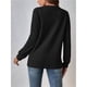 thumbnail image 5 of Chaquetas de Mujer de Color Liso, Larga, Frente Abierto, Chaqueta Regular Negro XXL, 5 of 7