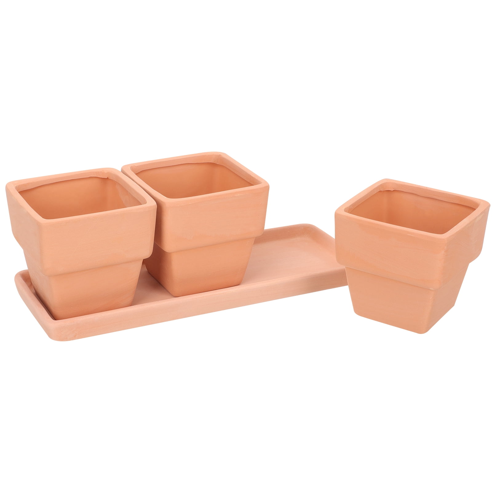 1 Set of Flower Pot Household Flowerpot with Drainage Window Boxes for Window Sills Outdoor