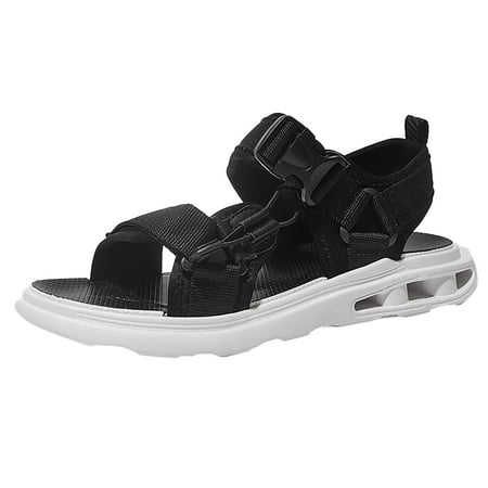 XDDST Dress Shoes for Men Casual Summer New Outdoor Leisure Beach Shoes Bottom Buckle Strap Sandals