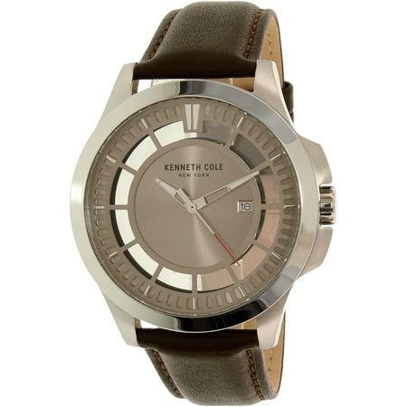 Kenneth Cole Women's New York 10027444 Grey Leather Quartz Watch