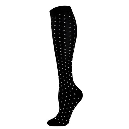 DNAKEN(5 pairs) Compression Socks for Women & Men Circulationis Best Support for Athletic Running,Hiking,Nursing compression socks for women wide calves toe socks