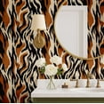 thumbnail image 4 of S4Sassy Animal Print Wallpaper - Removable Walls Covering, 25" x 60" Self-Adhesive Vinyl Wall Paper, Decorative Wallwrap, Easy DIY Walls Covering For Bedroom, Living Room, Living Spaces - Brown, 4 of 9