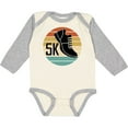 thumbnail image 3 of Inktastic 5k Race Running Retro Sunset Runner Boys or Girls Long Sleeve Baby Bodysuit, 3 of 5