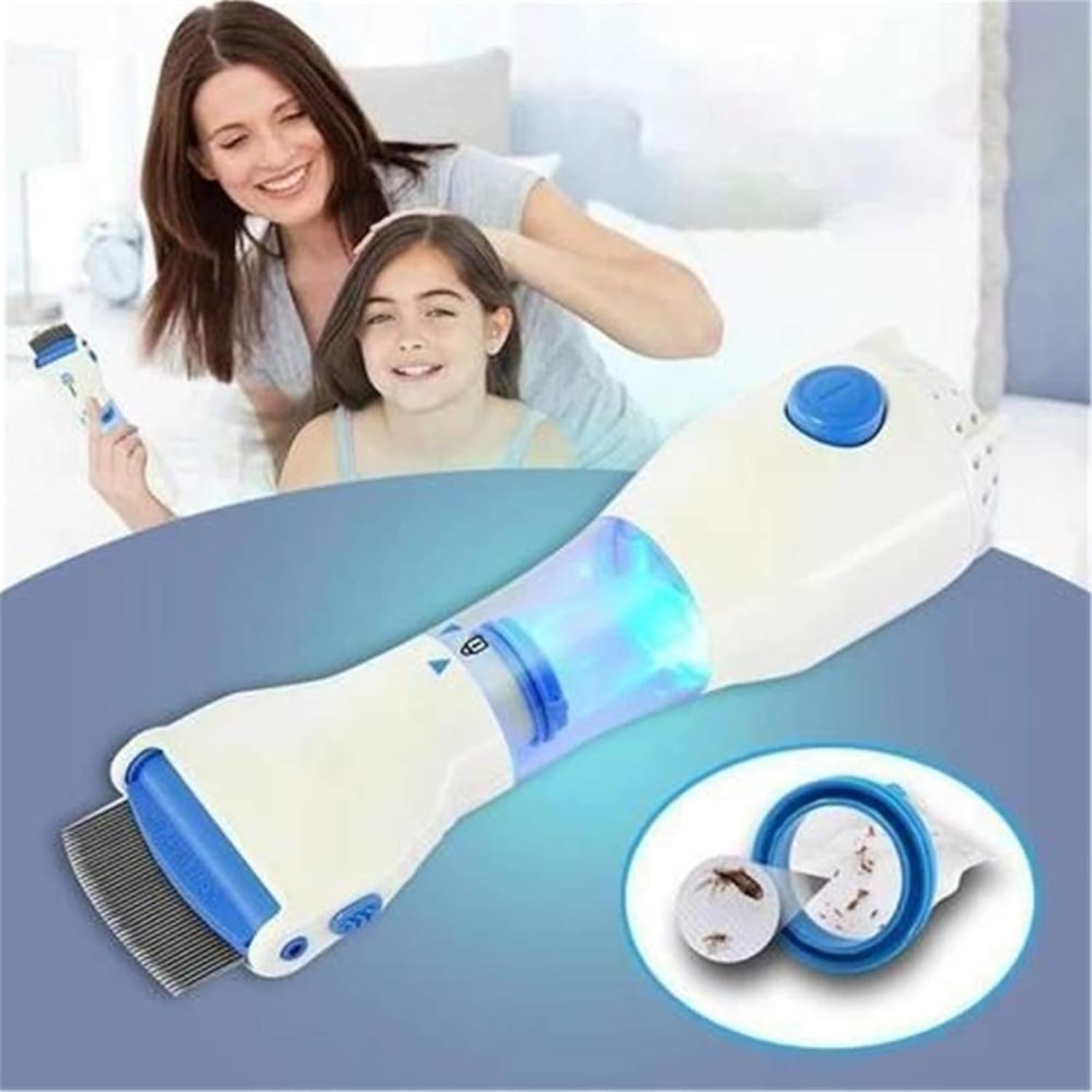 Changmaius  Electric Head Lice Vacuum Comb,Head Lice Treatment, Electric Lice RemoverOut Performs Other Head Lice Combs Or Lice Shampoo For Removing Lice And Eggs