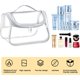thumbnail image 4 of Bolsa de maquillaje de viaje transparente Oso de Fresa organizador de maquillaje portátil impermeable PVC color plateado, 4 of 5