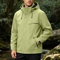thumbnail image 3 of StSilkitty Rain Jacket for Men Windbreaker Waterproof Hooded Jacket Coat with Pockets Full Zip up Long Sleeve Raincoat, 3 of 9