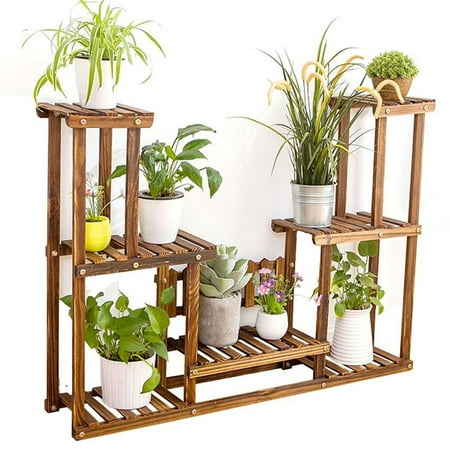 7 Tier Plant Stand Wooden Stands Pot Shelf For Indoors And 7 Tier Plant Stand Wooden Stands Pot Shelf For Indoors And Outdoor Yard Decor Flower Rack