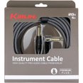 thumbnail image 2 of Kirlin Premium Plus Straight to Right Angle Instrument Cable, Carbon Gray Woven Jacket 20 ft., 2 of 2