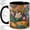 Black, variant on Sleeping Orange Cat Accent Mug, 11oz Ceramic Coffee Cup for Cat Lovers