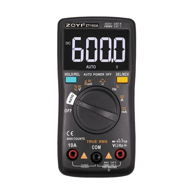 ZT101 ZT102 ZT102A Digital Multimeter DC AC Voltage Current Resistance Diode Capacitance Temperature Tester Digital Multimeter ,High Efficiency