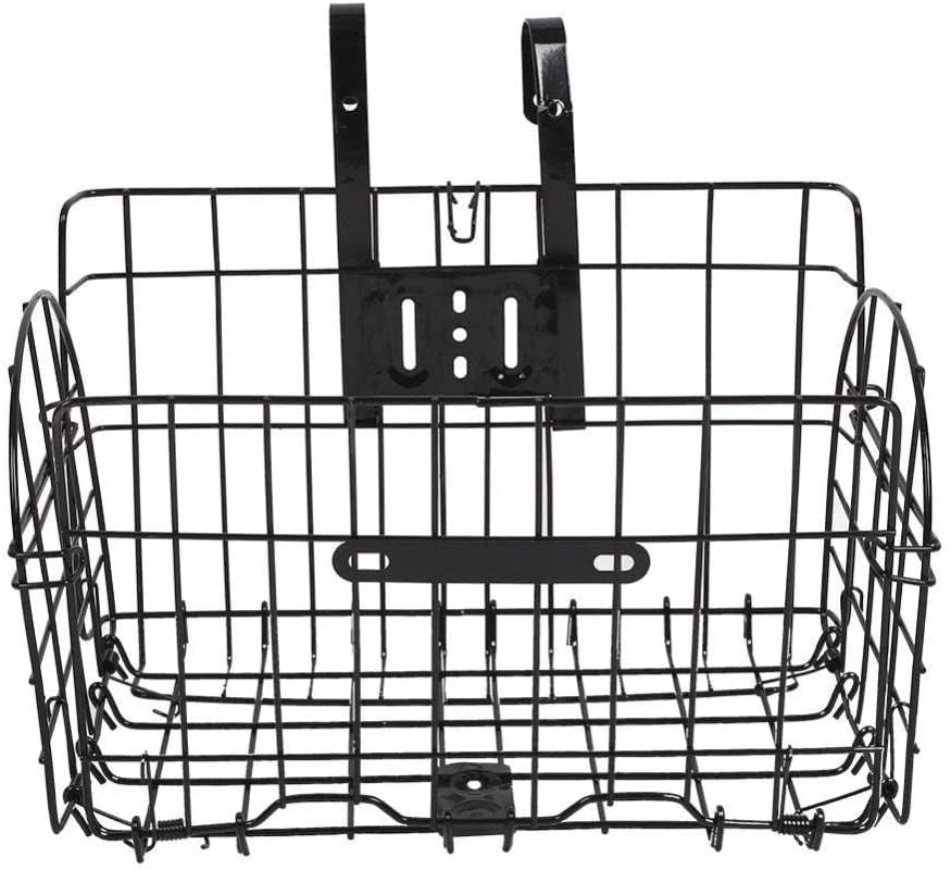 Bicycle Basket Cycle Baggage Bag Foldable Iron Rear Front Bike Cycling