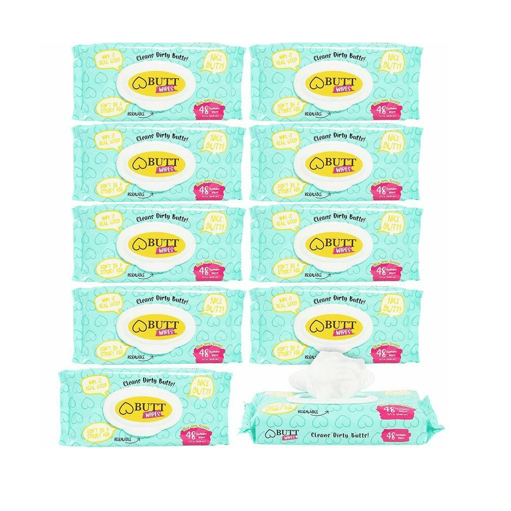 Flushable Butt Wet Wipes for Adults and Children Aloe Vera Scented 480
