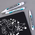 thumbnail image 4 of Rotuladores blancos aceitosos para pintura de vidrio, bolígrafos de Graffiti impermeables, lápiz de Gel permanente para neumáticos, cuaderno, 0,7mm, 1mm, 2,5mm, 5/1 Uds., 4 of 4