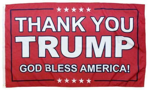 Trump Country USA God Bless America Stars & Stripes 3'X5' Flag Rough Tex ® 100D 