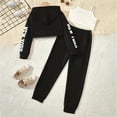 thumbnail image 6 of newwalpole Girls Cute Clothes 3 Piece Cropped Hoodie + Cami Top + Cargo Pants Fashion Girls Outfits for Teen Tween Black for Size 9-10 Years, 6 of 7