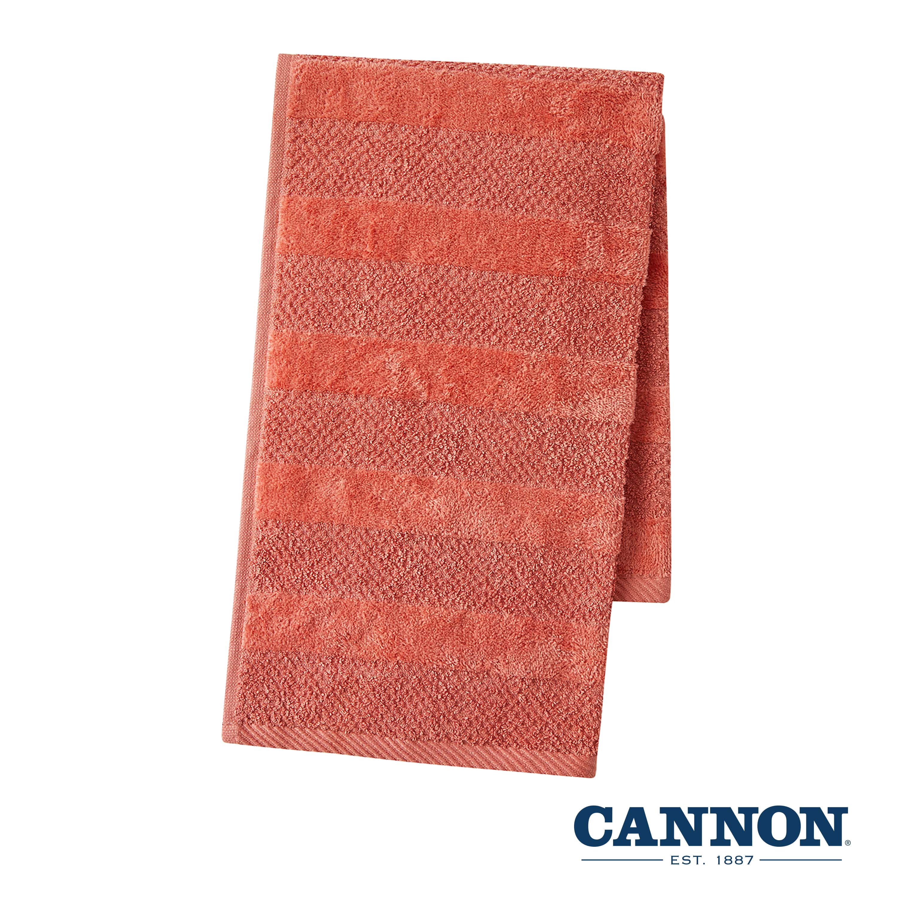 Cannon Shear Bliss Quick Dry 100% Cotton 6-Piece Towel Set for Adults (Coral)