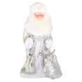 thumbnail image 1 of Peluche de Papá Noel eléctrico animado de Navidad de 40 cm para decoración de invierno. blanco, 1 of 9