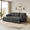 Black, variant on Xiweot 85" Sectional Sleeper Sofa Bed, L Shaped Couch with Pull Out Bed & Storage Chaise, Corduroy 3 Seat Sectional Couch for Living Room Apartment Small Space (Black) (Black)