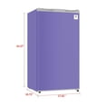 thumbnail image 4 of Arctic Chef 3.2 Cu. ft. Compact Refrigerator with Chiller Freezer Section, Purple, 4 of 4