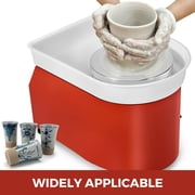Pottery Forming Machine 25cm Ceramic Pottery Wheel with Adjustable Feet Lever Pedal 350W Art Craft