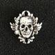 thumbnail image 2 of Broche de Retro para , Pines de Sopa, Insignia para Sombrero, Chaqueta, Decoración, Joyería, Accesorios de Ropa de Hallowen, 1.2 X 1.1 BLESIY broche de cabeza de calavera pin de solapa, 2 of 8