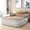 Brown-Style2, variant on Uforic 18 Inch Queen Air Mattress with Built-in Pump, Flocked Top Inflatable Bed with Banded Headboard, Blow-Up Mattress for Home, Camping and Guests, Black