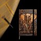 thumbnail image 4 of UBIUO Leather Notebook Journal Lined Pages with Pen Set, Hardcover Journal Thick Paper, Elephant Gifts for Women & Men, Pen Holder, Elastic Closure, B, 4 of 4