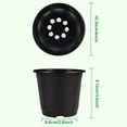 thumbnail image 2 of czcpp-150 Pcs 4" Black Plastic Plants Nursery Pot, Seed Starting Pots, 2 of 4