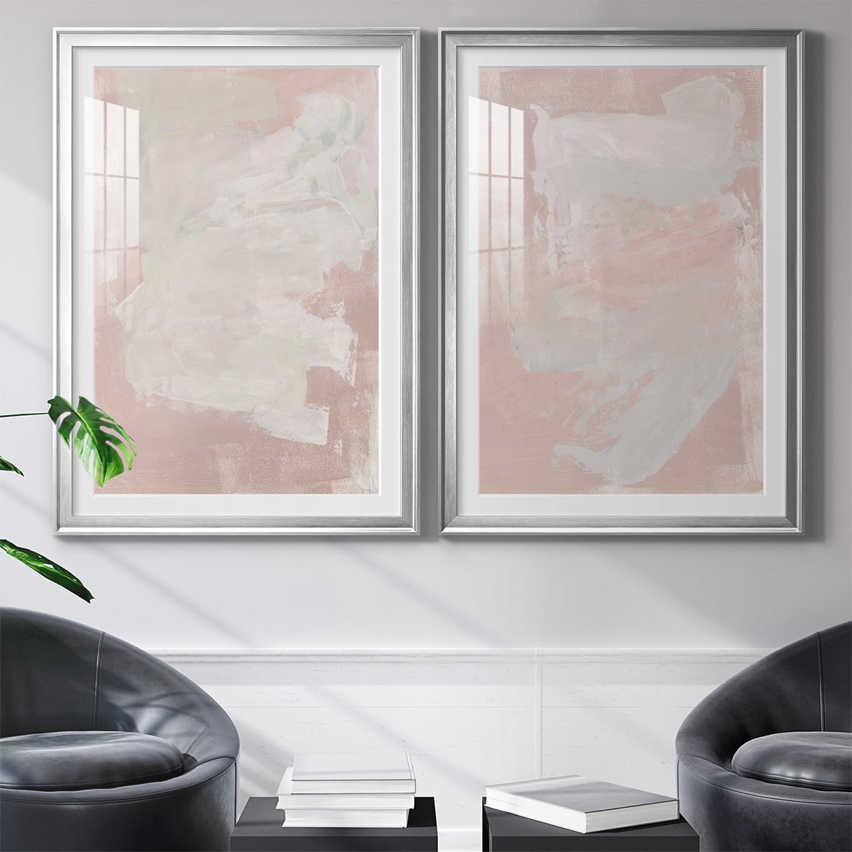 Wexford Home Hazy Summer I Premium Framed Print, 18.5" x 24.5" - Ready to Hang, Silver (Set of 2)