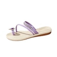 thumbnail image 3 of Bibifish Womens Slide Sandals Rhinestone Strappy Open Toe Mule Slippers Summer Fashion Casual Beach Shoes, 3 of 7