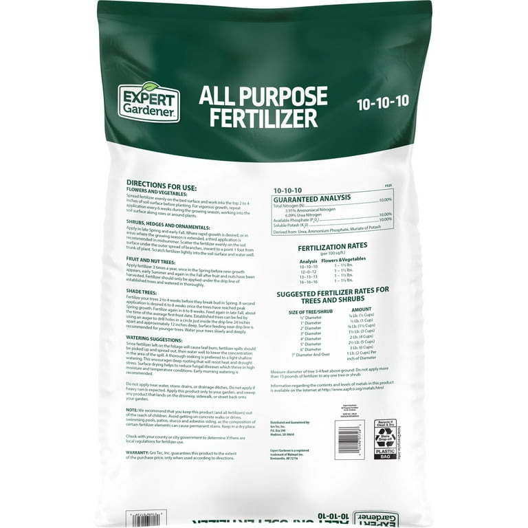 Expert Gardener All Purpose Plant Fertilizer, 10-10-10