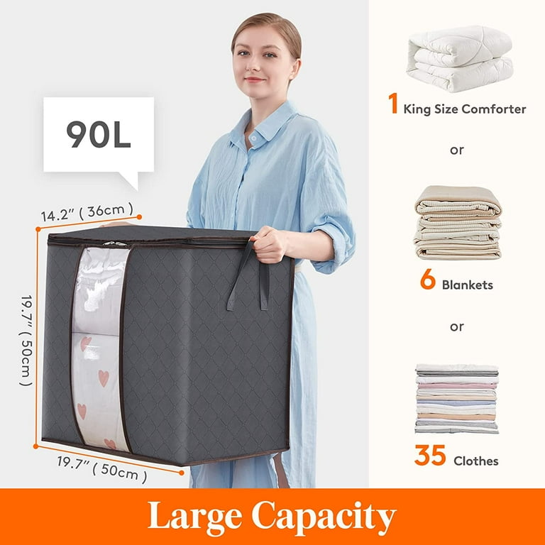  Lifewit Clothes Storage Bag 90L Large Capacity