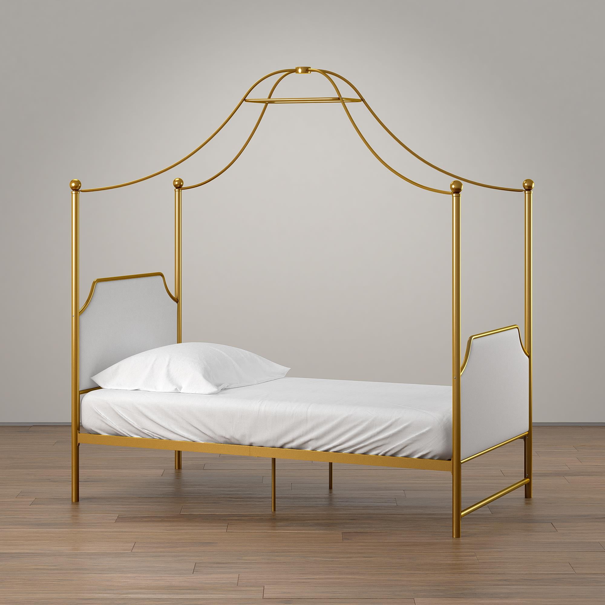 Little Seeds Monarch Hill Clementine, Gold Metal Twin Bed