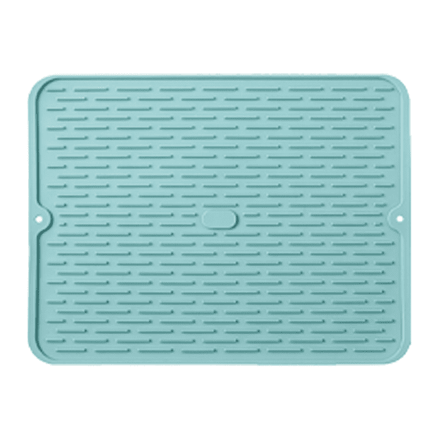 Alfombrilla de secado de silicona, alfombrilla escurridora de platos para encimera de cocina, alfombrilla de silicona antideslizante para fregadero, sin BPA, apta para lavavajillas