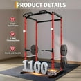 thumbnail image 6 of Power Cage Squat Rack with Pull-Up Bar, Dip Bars, & Adjustable Safety Bars, Strength Training for Home Gym 1100 lb Capacity, 6 of 8