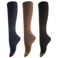 thumbnail image 3 of Lovely Annie Women's 3 Pairs Pack Knee-High High Crew Cotton Boot Socks Size(Random), 3 of 8