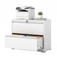 thumbnail image 1 of Omethey 2 Drawer Lateral File Cabinet with Lock, Metal Filing Cabinet for Home Office, Printer Stand, Fits A4/Letter/Legal Size File Folders, Assembly Required, 1 of 1