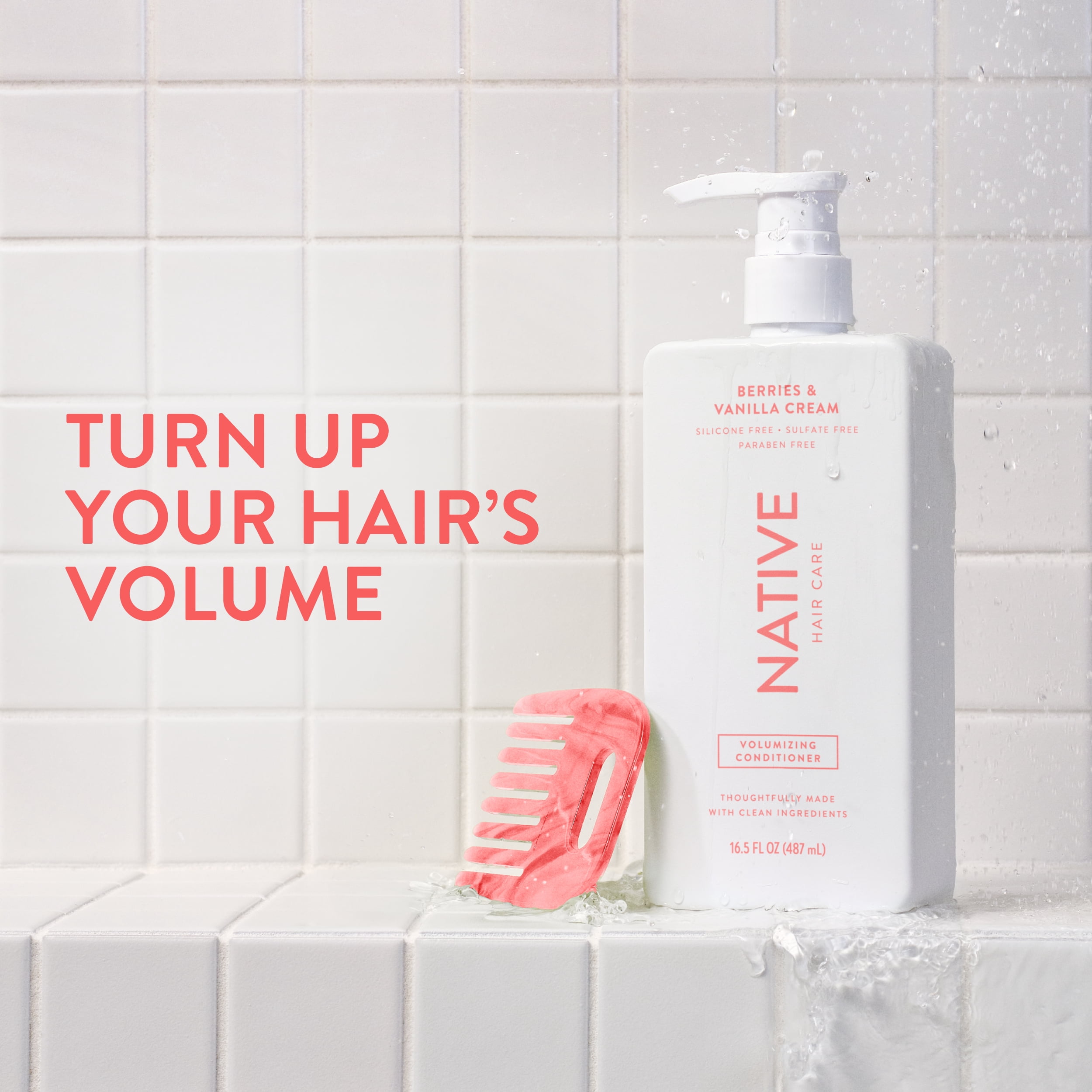 (6 pack) Native Volumizing Conditioner Berries and Vanilla Cream 16.5 fl oz