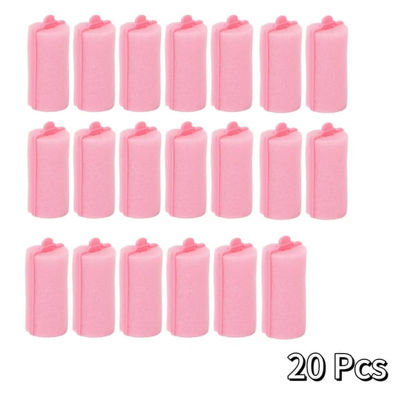 20 Pcs Foam Sponge Hair Rollers Women,0.98 Inch Soft Sleeping Curlers,Flexible Sponge Curler Tool for Hair Styling Hairdressing Overnight Curl and Volume,Random Color