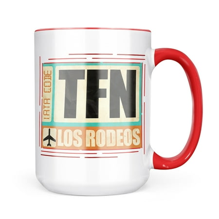 

Neonblond Airportcode TFN Tenerife Mug gift for Coffee Tea lovers