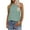 Green, variant on Meichang Halter Tops for Women Eyelet Tank Tops Flowy High Neck Sleeveless Summer Tops 2024 Trendy Solid Bandage Vest Shirts Dressy Casual Blouses Vest Tops Light Blue XXL