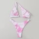 thumbnail image 4 of Traje de baño de dos piezas para mujer, trajes de baño para mujer, bikini de moda con tirantes divididos y soporte de acero, traje de baño de dos piezas de color liso para mujer, traje de baño de nail, 4 of 6