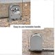thumbnail image 3 of 2 Pack 304 Stainless Steel Glass Door Latch for Bathroom, Toilet, Shops, Frameless Glass Doors - Half Round, 3 of 5
