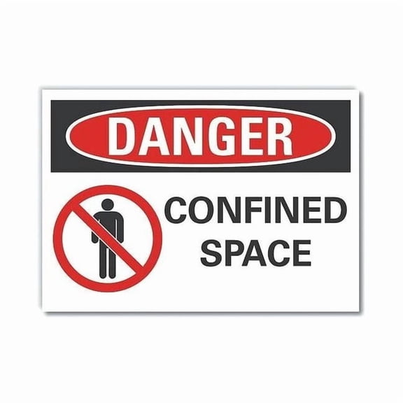 Lyle Danger Sign,7 inx10 in,Non-PVC Polymer LCU4-0207-ED_10x7