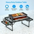 thumbnail image 3 of iMounTEK Collapsible Picnic Grill Stand Desk Adjustable Height, Foldable Camping Table with 2 Side Trays, 3 of 7