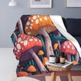 thumbnail image 4 of for Mushrooms Throw Blanket Cartoon Flannel Blanket Soft Cozy Bed Blanket for Boys Girls Adults Colorful Lightweight Blanket for Home Decor, Couch, Sofa, Travel, Camping 80"x60", 4 of 6
