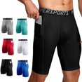 thumbnail image 2 of Pantalones cortos de compresión para hombre, ropa deportiva, mallas de entrenamiento para gimnasio, pantalones cortos deportivos para correr, 2023, 2 of 4